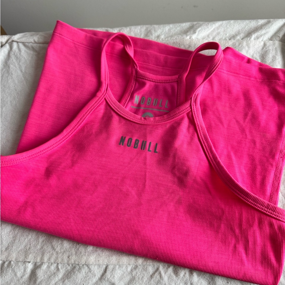 NOBULL Women's Bright Pink Tank Top